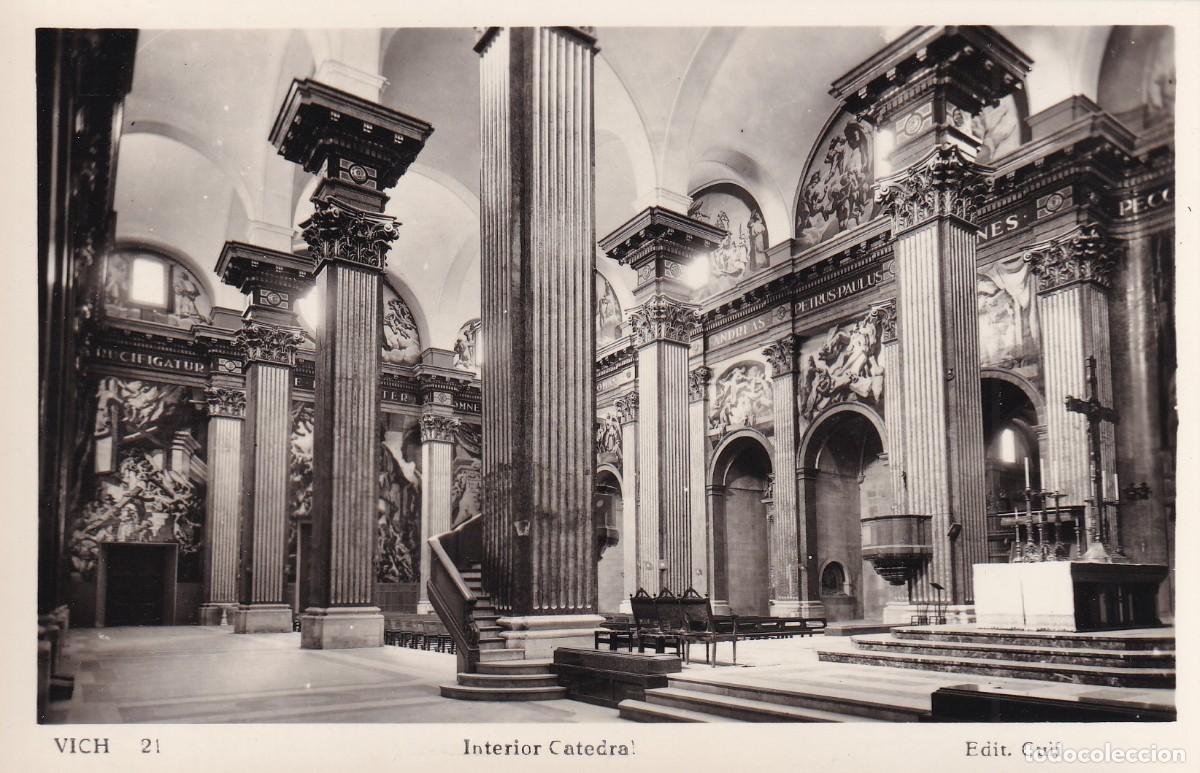 Postales: VIC - CATEDRAL. INTERIOR - Foto 1