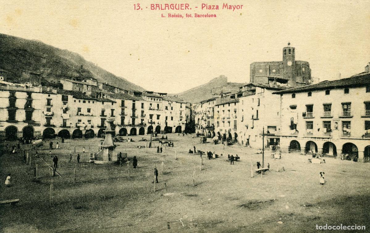 Postales: BALAGUER - PLAZA MAYOR - Foto 1