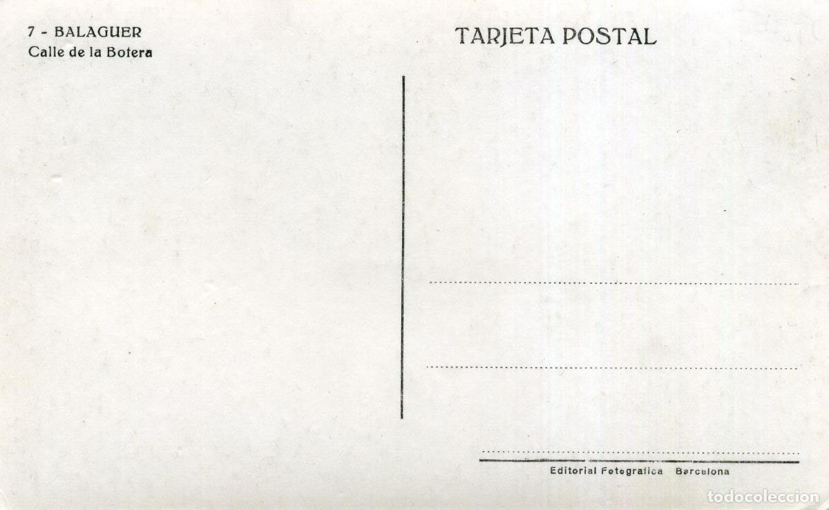 Postales: BALAGUER - CALLE DE LA BOTERA - Foto 2