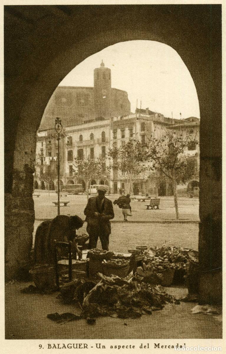 Postales: BALAGUER - UN ASPECTE DEL MERCADAL - Foto 1