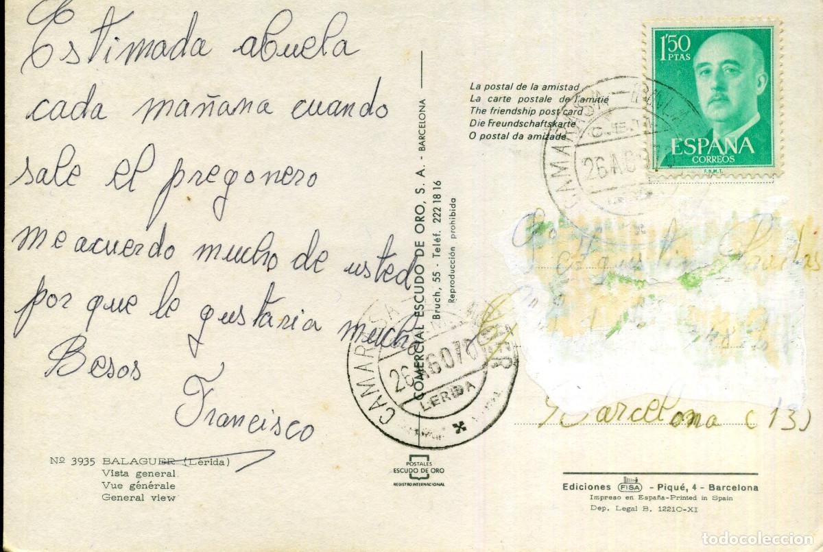 Postales: BALAGUER - VISTA GENERAL - Foto 2