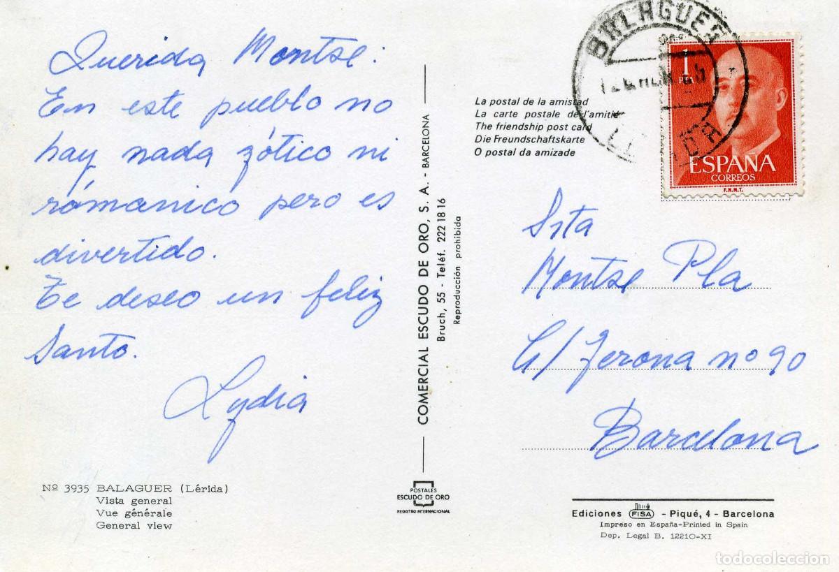 Postales: BALAGUER - VISTA GENERAL - Foto 2