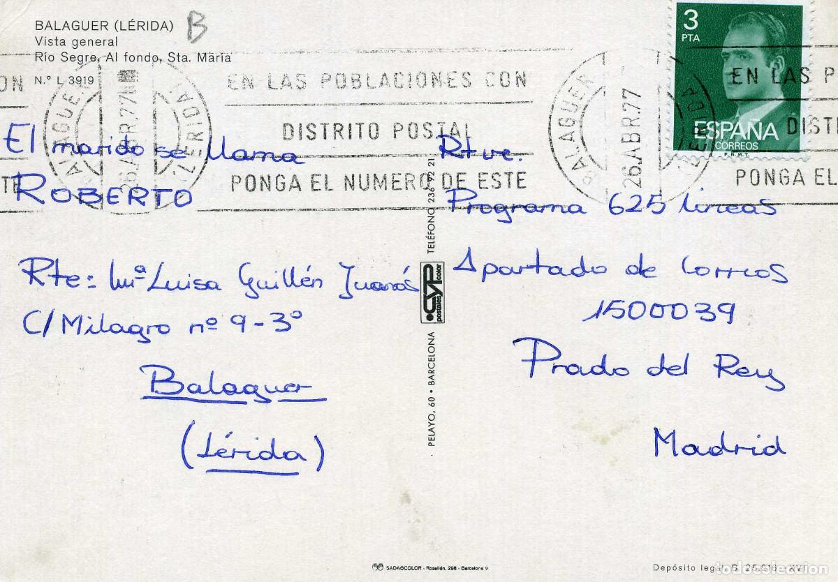 Postales: BALAGUER - VISTA GENERAL - Foto 2