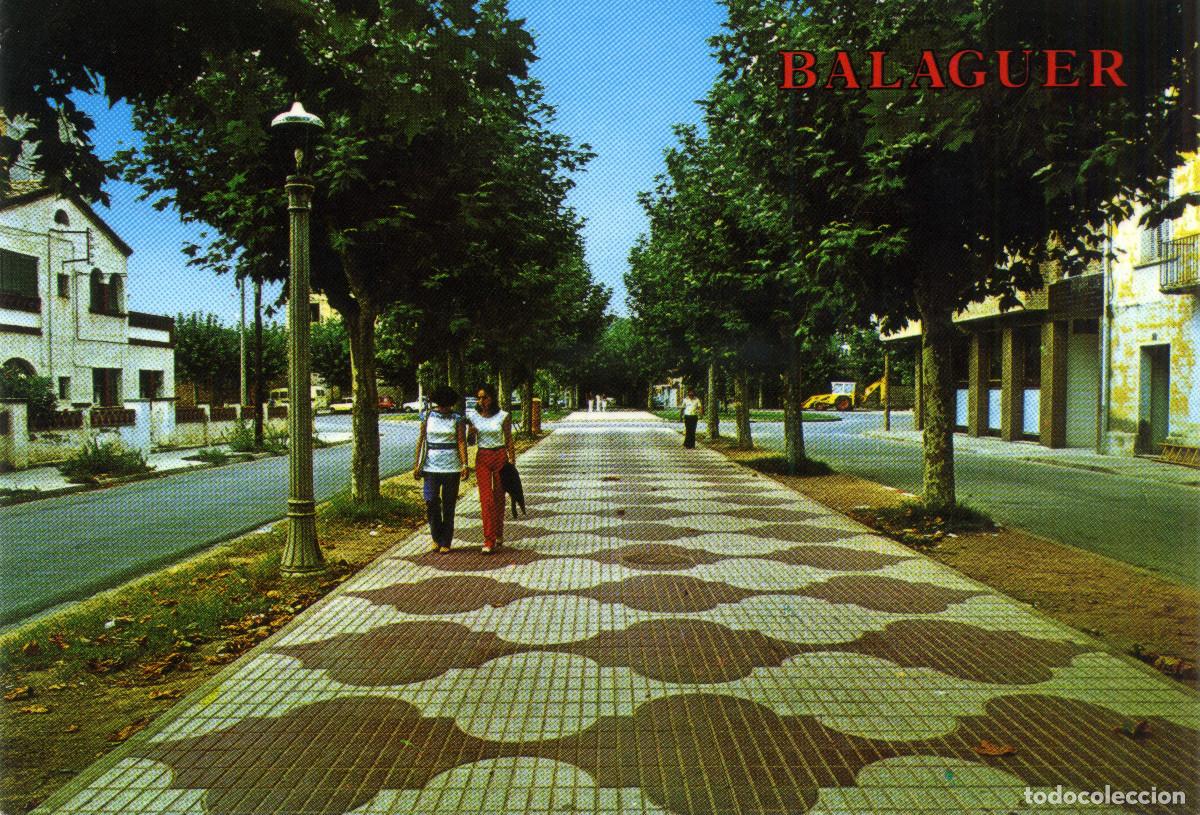 Postales: BALAGUER - PASE&Iacute;G DE L&acute;ESTACI&Oacute; - Foto 1