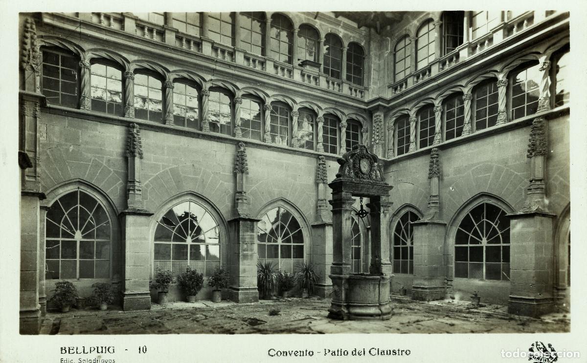 Postales: BELLPUIG - CONVENTO - PATIO DEL CLAUSTRO - Foto 1