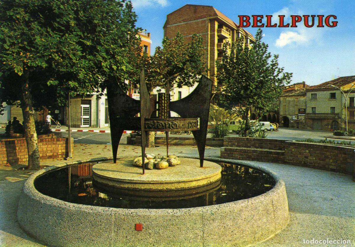 Postales: BELLPUIG - PLA&Ccedil;A RAMON FOLC DE CARDONA - Foto 1