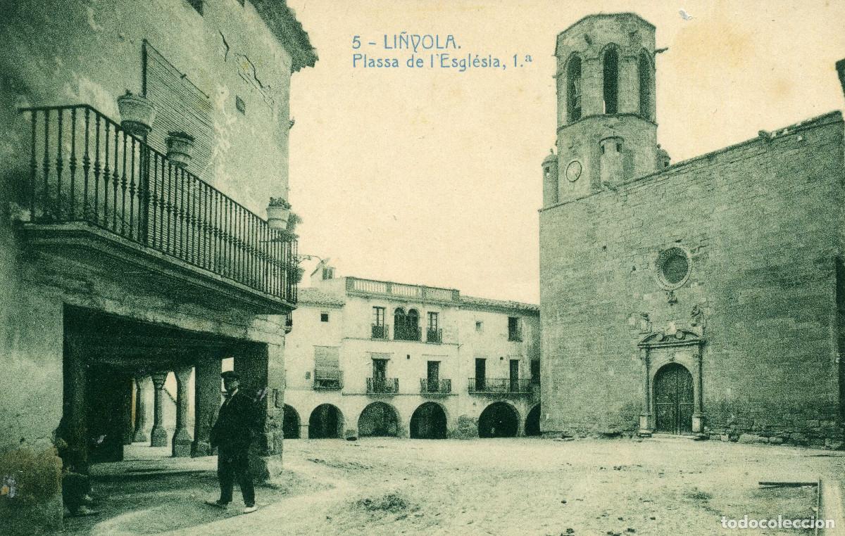 Postales: LINYOLA - PLASSA DE L&acute;IGLESIA - Foto 1