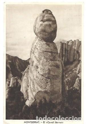 Cartoline: ANTIGUA POSTAL MONTSERRAT EL CAVALL BERNAT 1954
