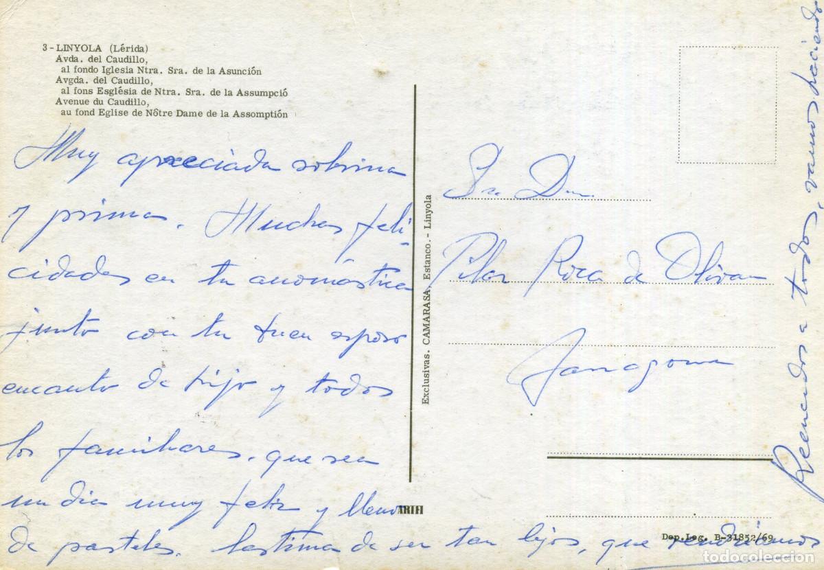 Postales: LINYOLA - AVDA. DEL CAUDILLO - Foto 2