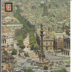 Postales: POSTAL BARCELONA - MONUMENTO A CRISTOBAL COLÓN - ESC. DE ORO 1968 (S/USO). Lote 403210289