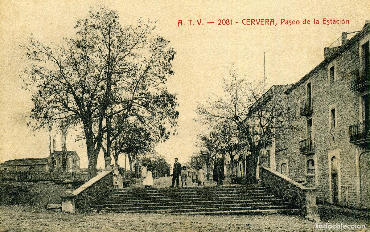 Postales: CERVERA - PASEO DE LA ESTACION - Foto 1