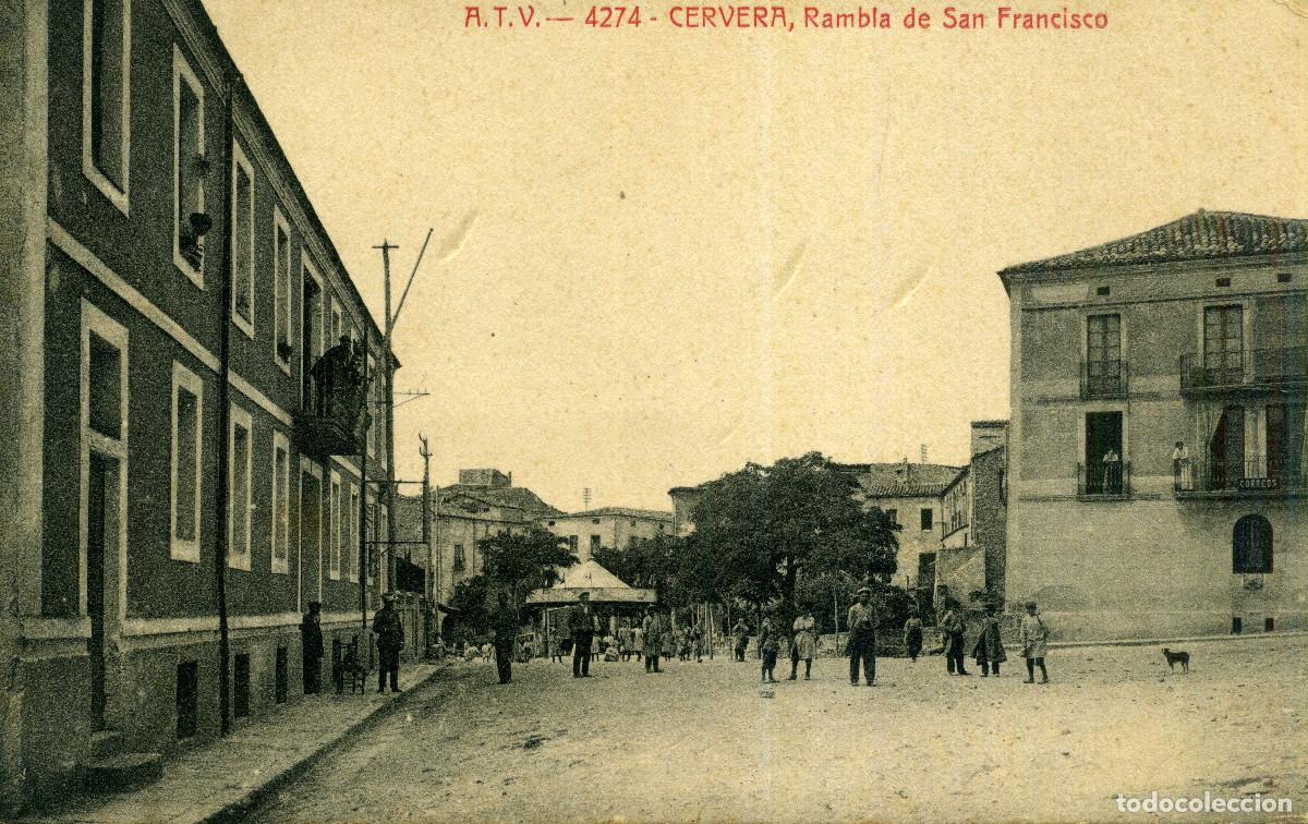 Postales: CERVERA - RAMBLA DE SAN FRANCISCO - Foto 1