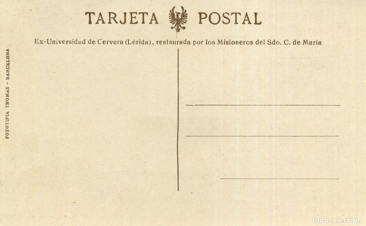 Postales: CERVERA - EX-UNIVERSIDAD - Foto 2