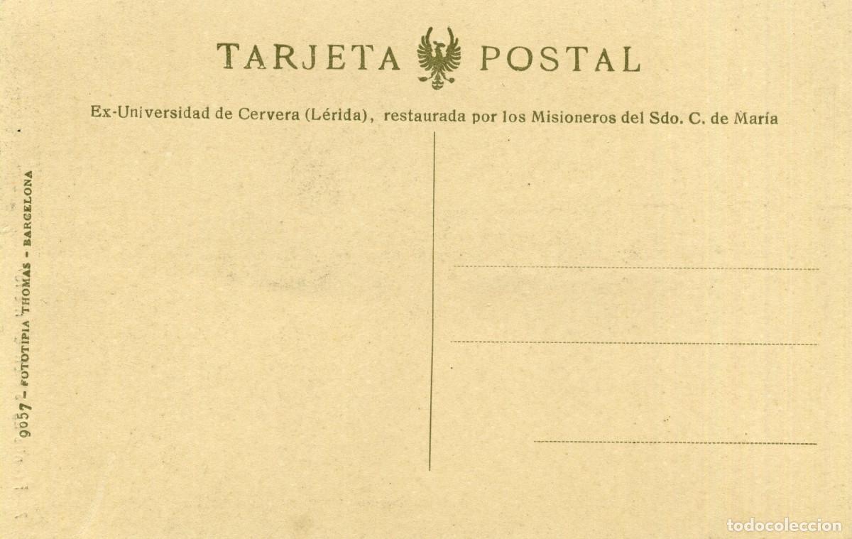 Postales: CERVERA - FRONTIS DE LA FACHADA INTERIOR - Foto 2