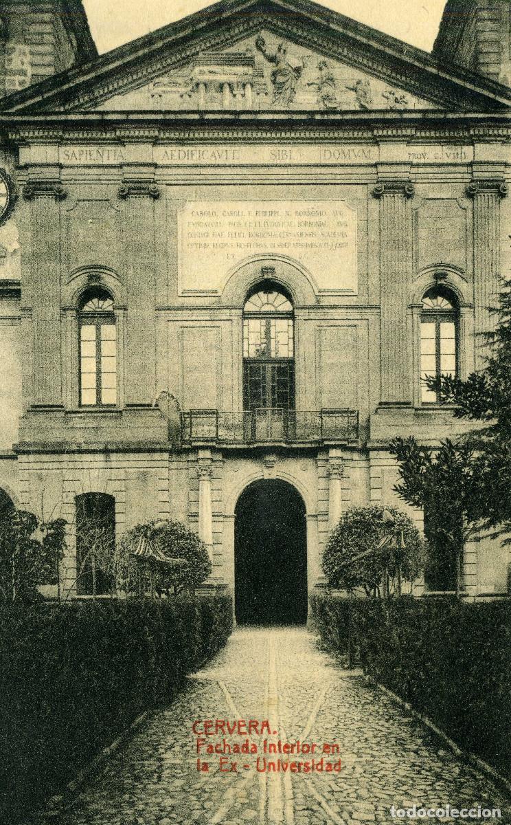 Postales: CERVERA - FRONTIS DE LA FACHADA INTERIOR - Foto 1