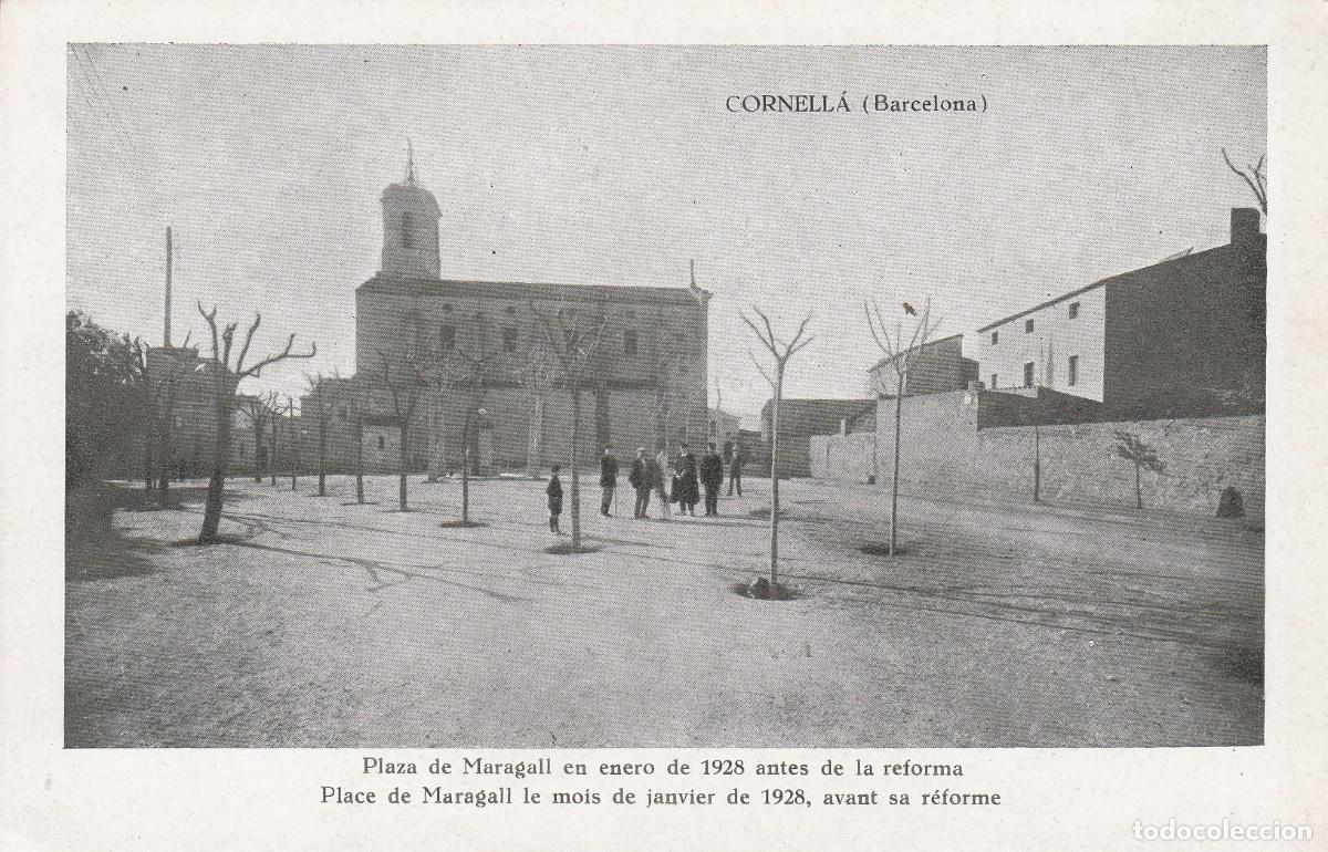 Postales: POSTAL DE CORNELL&Aacute; (BARCELONA) PLAZA MARAGALL - Foto 1