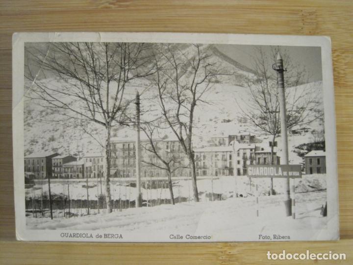 Postais: GUARDIOLA DE BERGA-CALLE COMERCIO-FOTO RIBERA-FOTOGRAFICA-POSTAL ANTIGUA-(101.975)