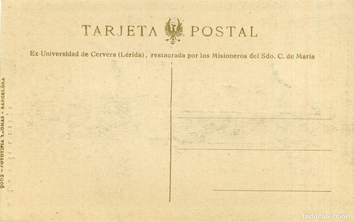 Postales: CERVERA - UNO DE LOS CLAUSTROS BAJOS - Foto 2