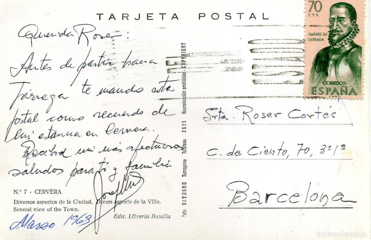 Postales: CERVERA - DIVERSOS ASPECTOS DE LA CIUDAD - Foto 2
