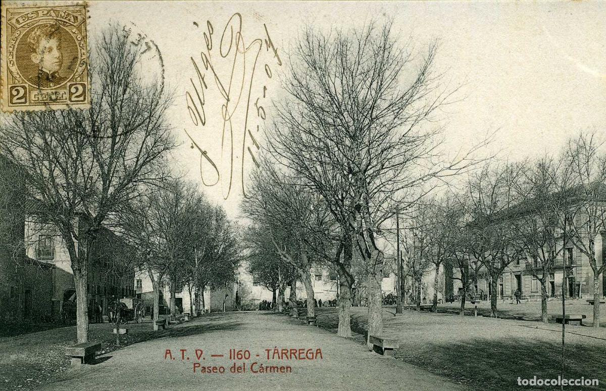 Postales: T&Aacute;RREGA - PASEO DEL CARMEN - Foto 1