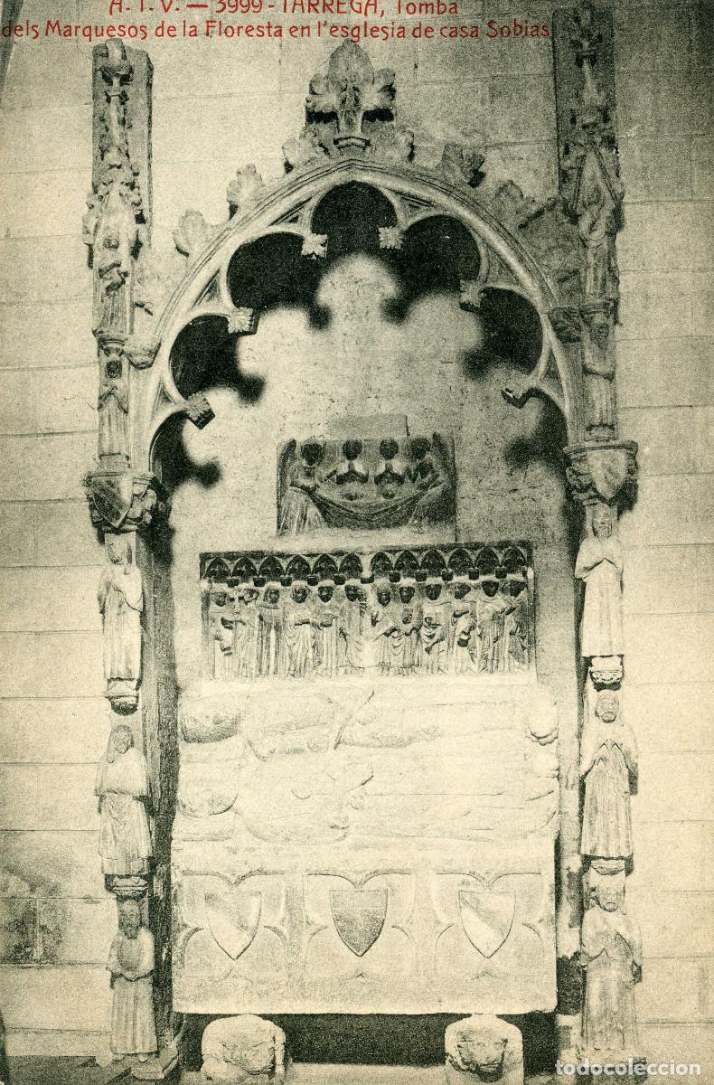 Postales: TARREGA - TOMBA DELS MARQUESOS DE LA FLORESTA