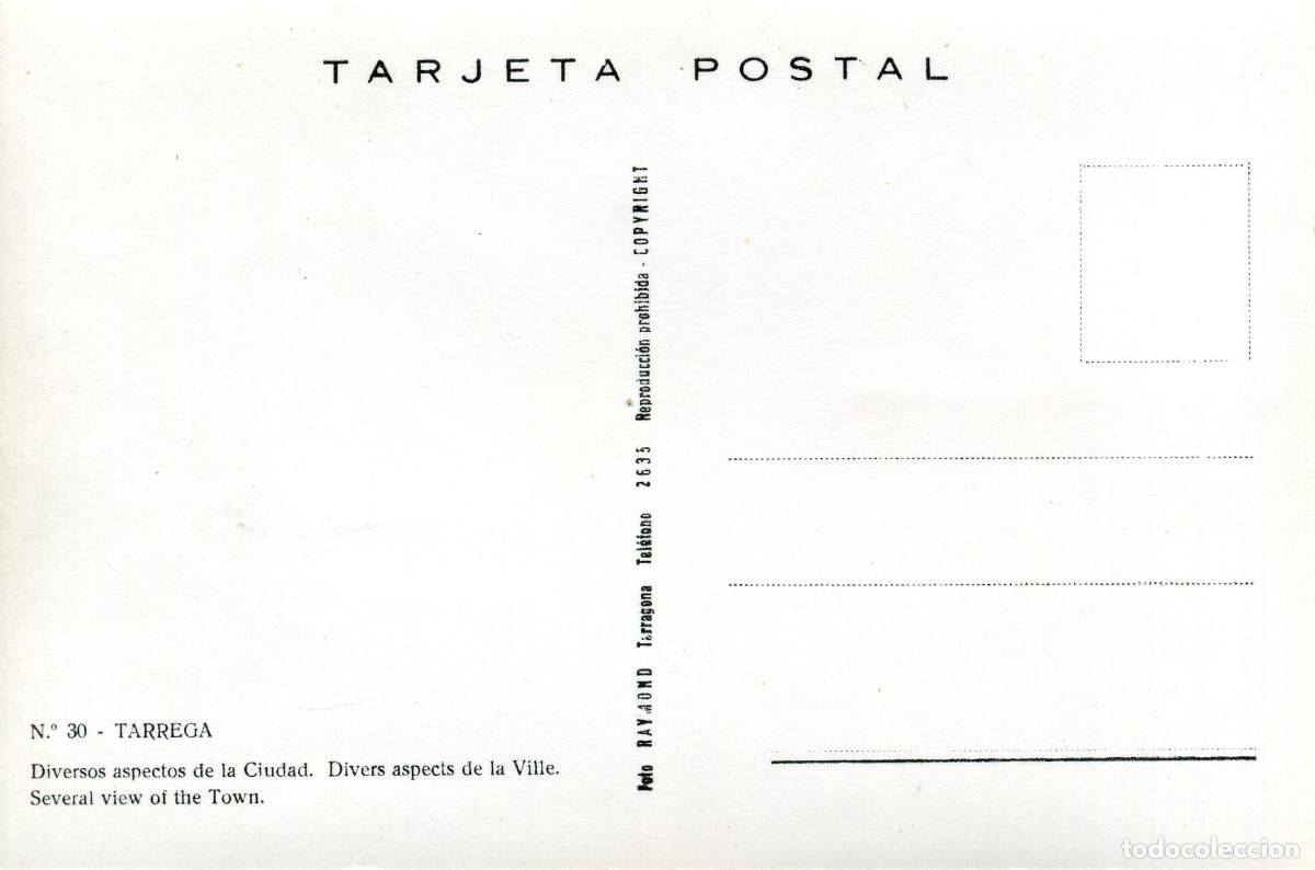 Postales: TARREGA - DIVERSOS ASPECTOS DE LA CIUDAD - Foto 2