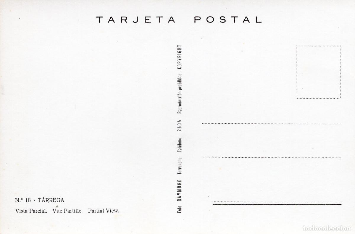 Postales: TARREGA - VISTA PARCIAL - Foto 2