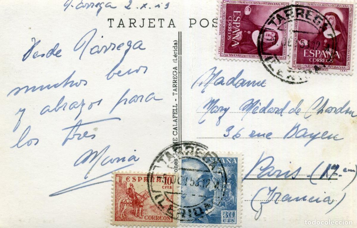 Postales: TARREGA - PLAZA DEL CARMEN - Foto 2