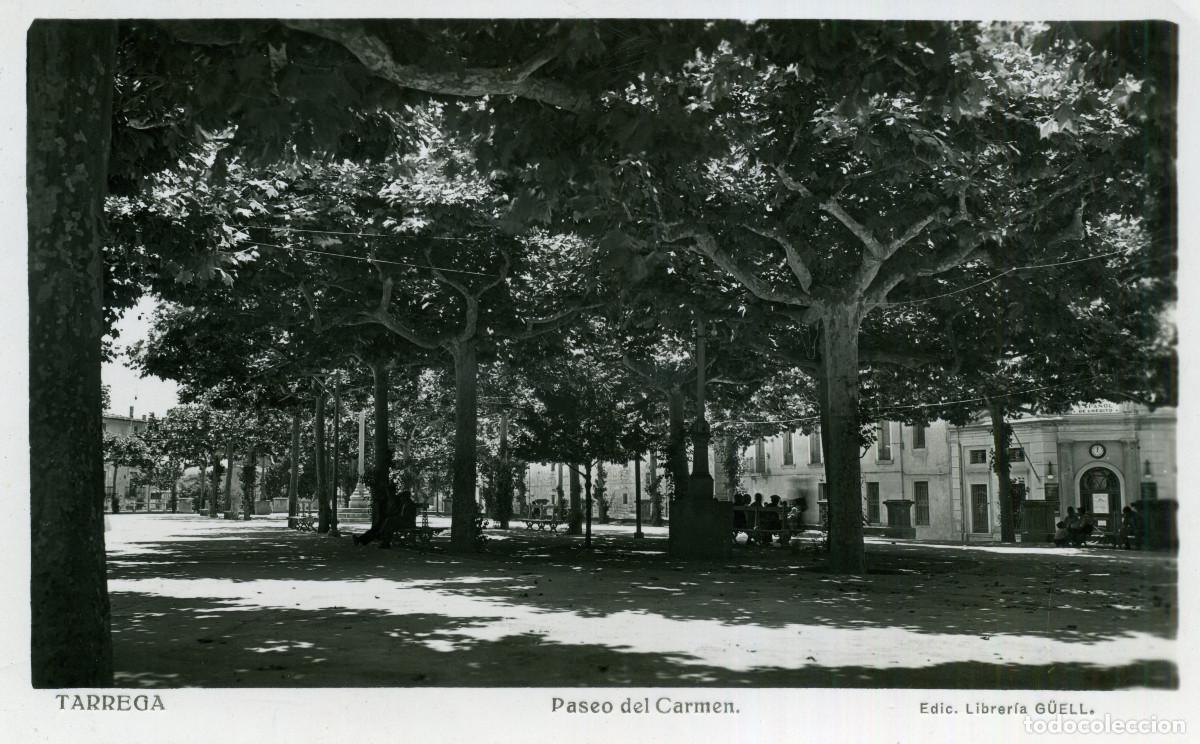 Postales: TARREGA - PASEO DEL CARMEN - Foto 1