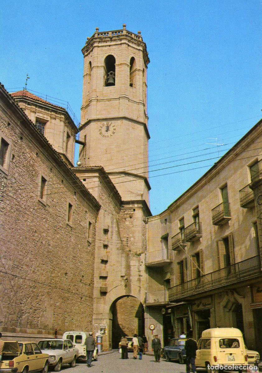 Postales: TARREGA - CAMPANAR I ARC ANTIGA MURALLA - Foto 1