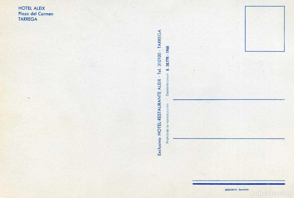 Postales: TARREGA - HORTEL ALEIX - Foto 2