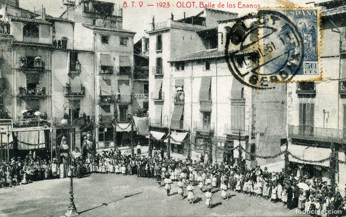 Postales: OLOT - BAILE DE LOS GIGANTES - Foto 1