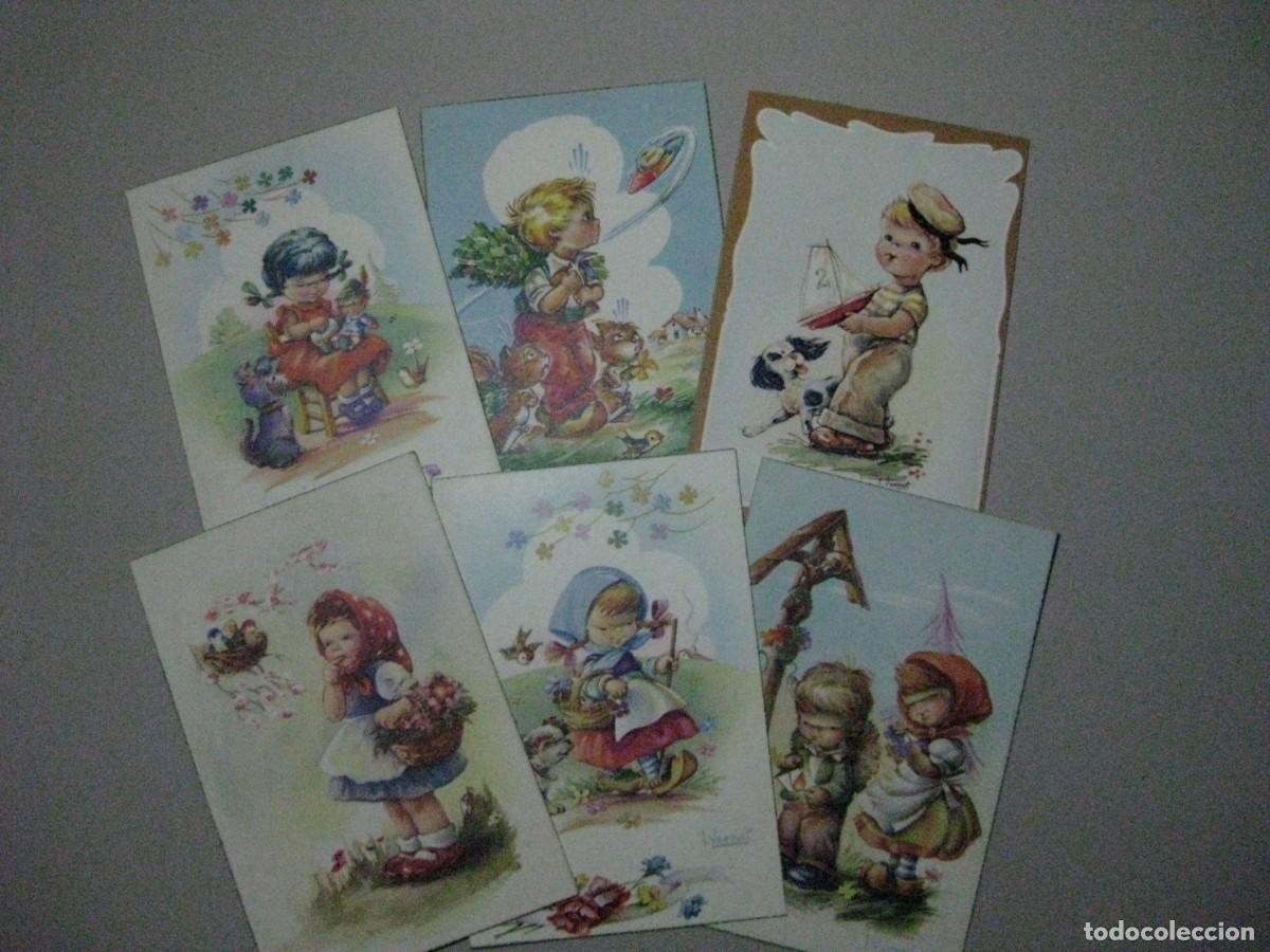 Postales: SEIS POSTALES ANTIGUAS DE ILUSTRADOR J,VERNET