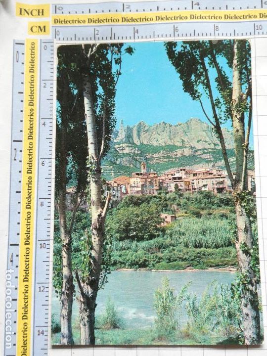 Cartoline: POSTAL DE BARCELONA.A&Ntilde;O 1962. MONTSERRAT LA MONTA&Ntilde;A DESDE MONISTROL. 37 MONASTERIO. 1086
