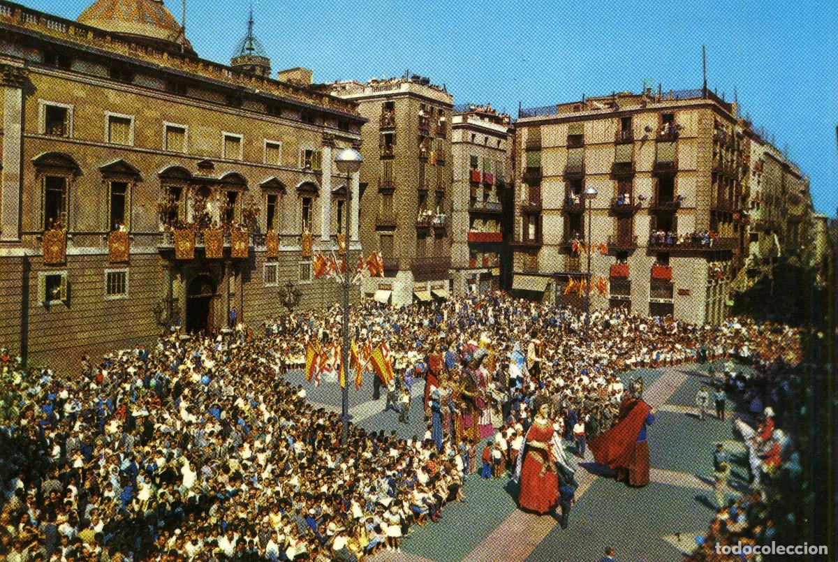 Postales: BARCELONA - COMPARSA DE GIGANTES - Foto 1