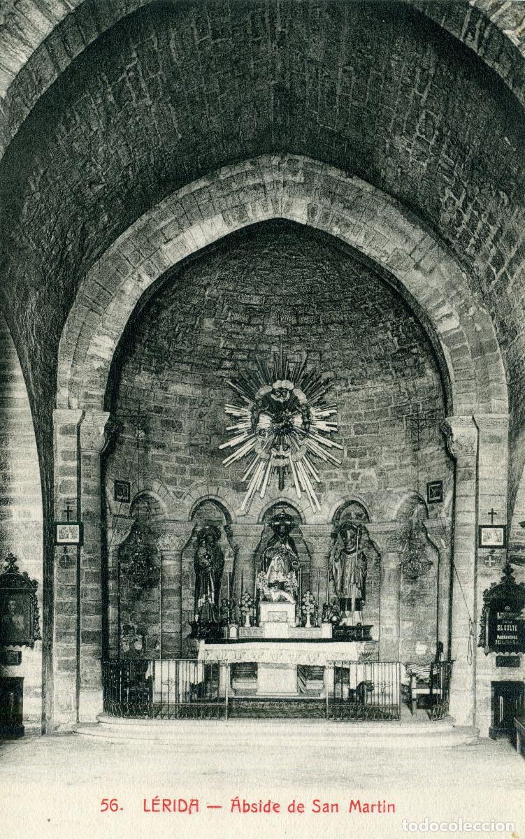 Postales: LERIDA - ABSIDE DE SAN MARTIN - Foto 1