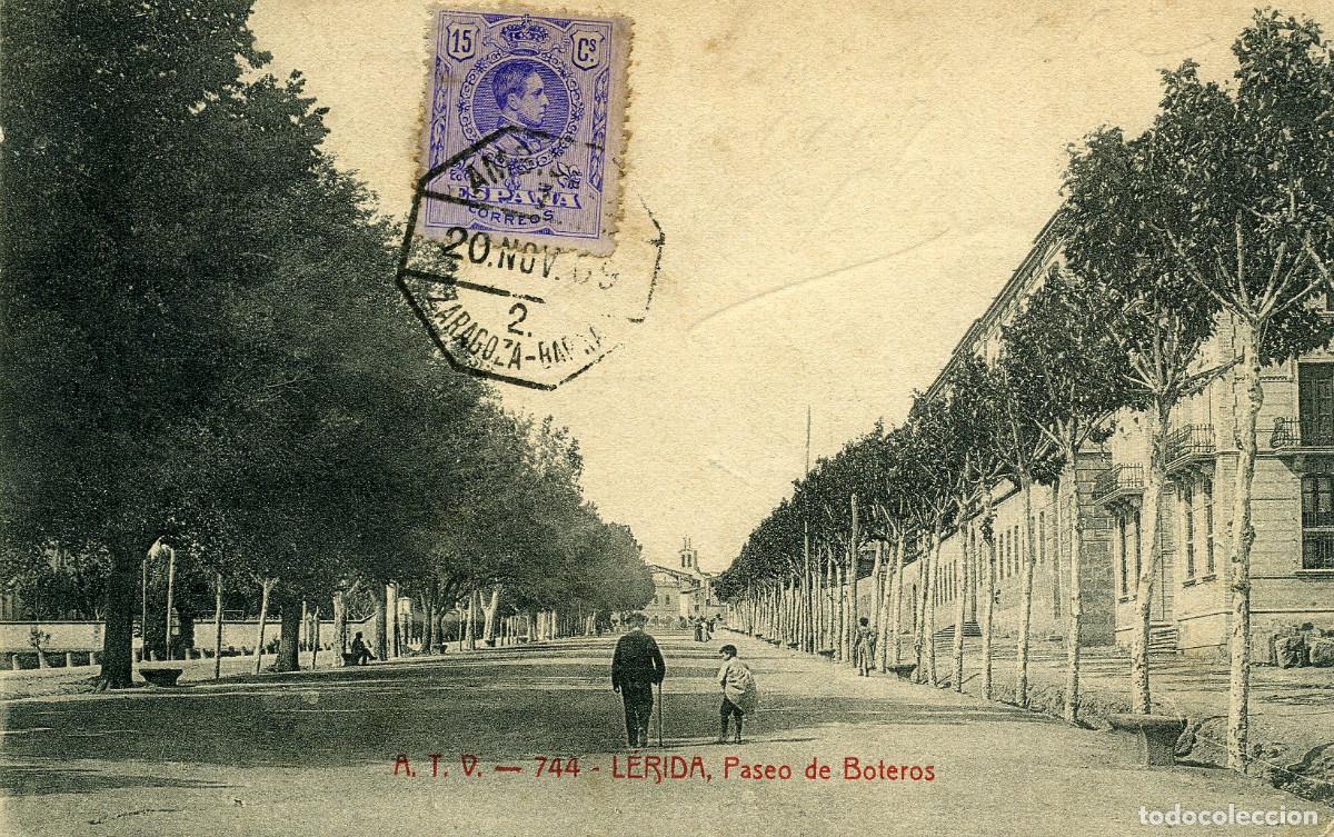 Postales: LERIDA - PASEO DE BOTEROS - Foto 1