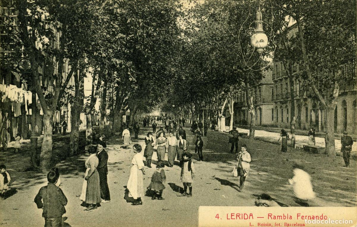 Postales: LERIDA - RAMBLA DE FERNANDO - Foto 1