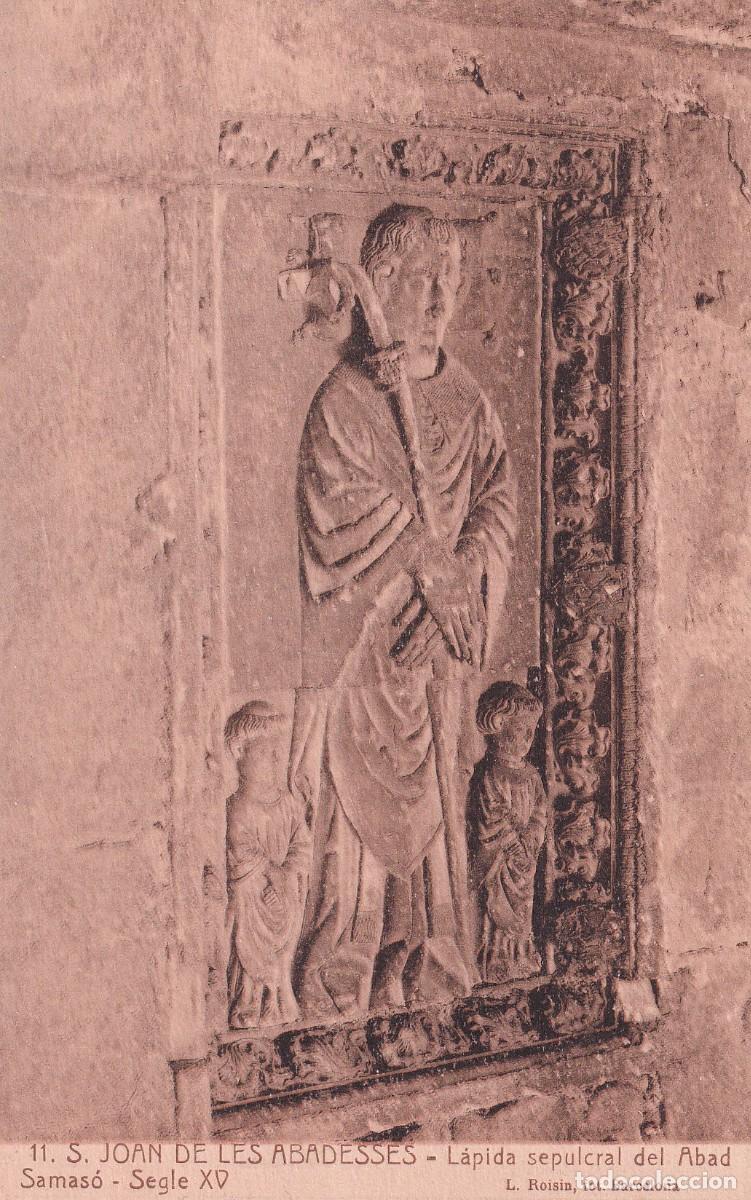 Postcards: SANT JOAN DE LES ABADESSES - L&Aacute;PIDA SEPULCRAL DEL ABAD SAMAS&Oacute;