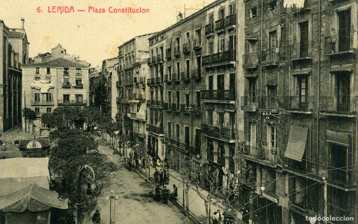 Postales: LERIDA - PLAZA CONSTITUCION - Foto 1