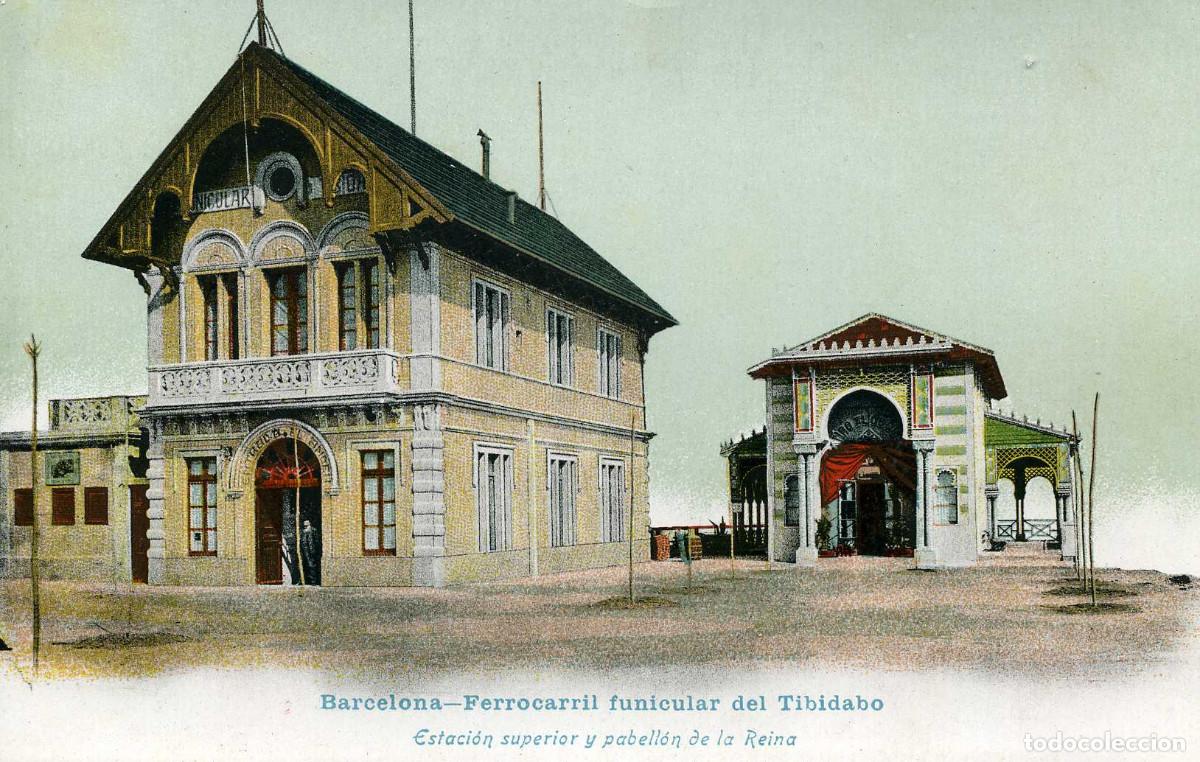 Postales: BARCELONA - FERROCARRIL FUNICULAR DEL TIBIDABO - Foto 1