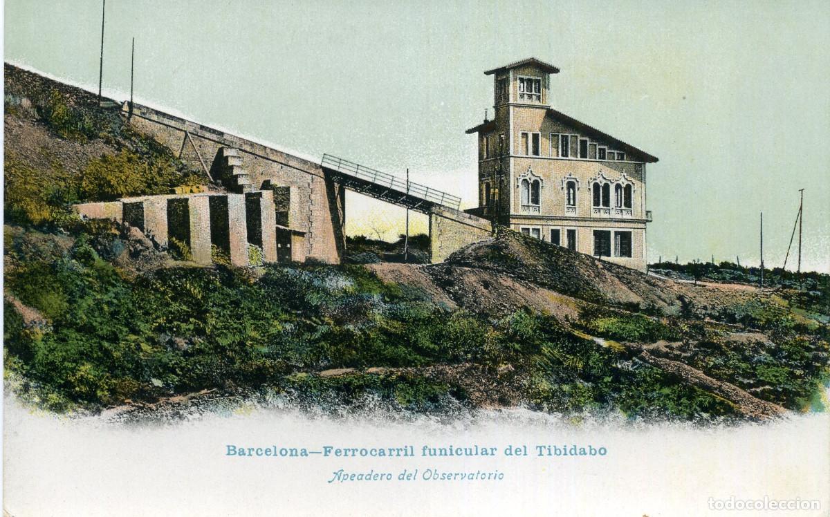 Postales: BARCELONA - FERROCARRIL FUNICULAR DEL TIBIDABO - Foto 1