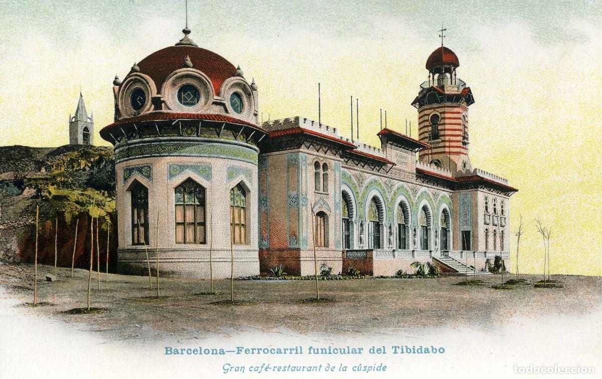 Postales: BARCELONA - FERROCARRIL FUNICULAR DEL TIBIDABO - Foto 1