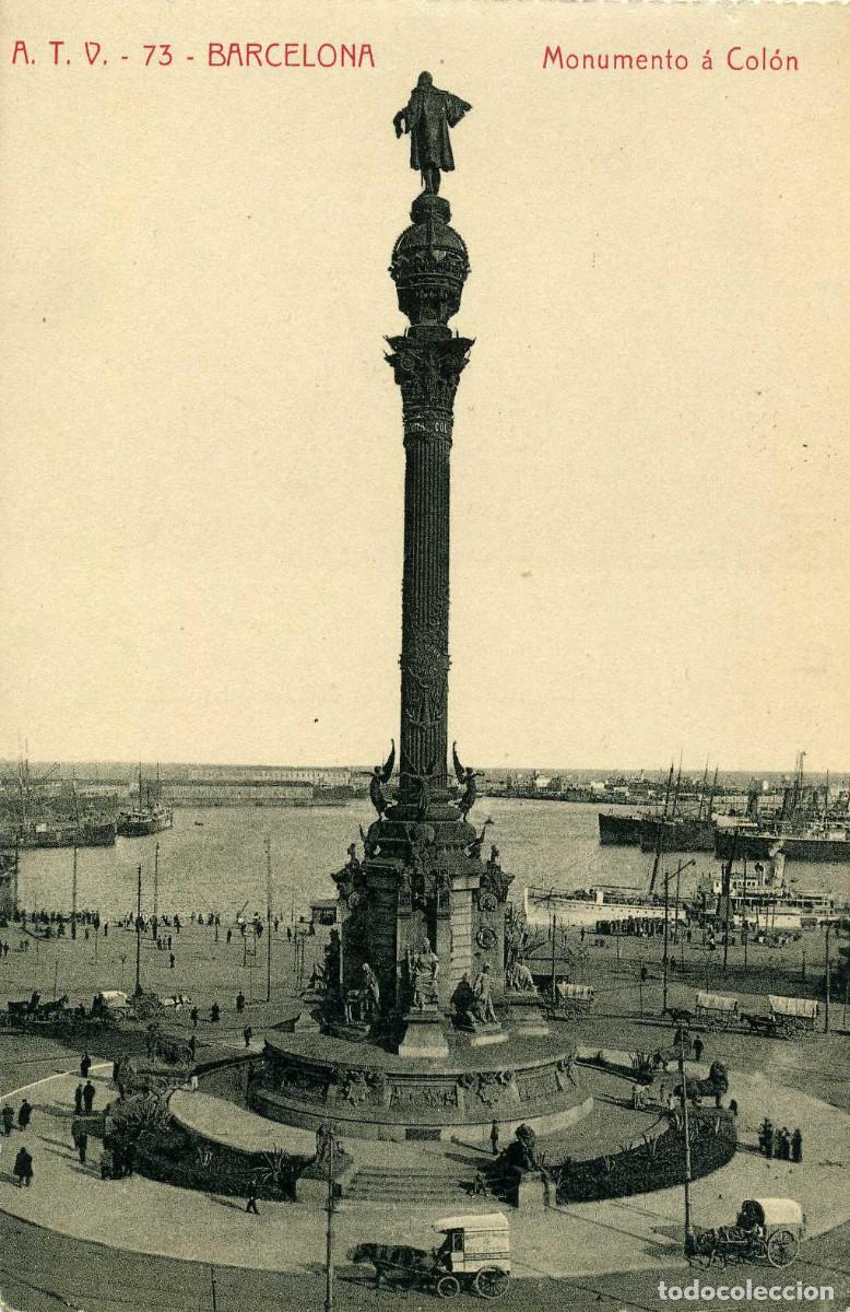 Postales: BARCELONA - MONUMENTO A COLON - Foto 1