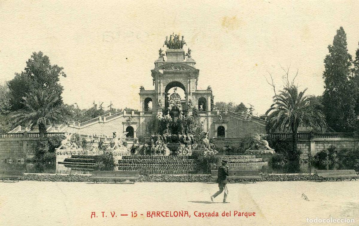 Postales: BARCELONA - CASCADA DEL PARQUE - Foto 1