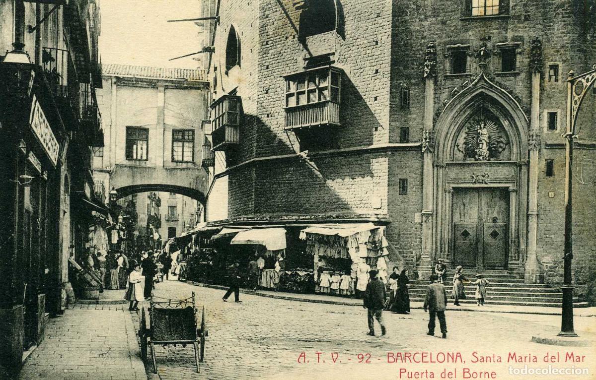 Postales: BARCELONA - PUERTA DEL BORNE - Foto 1