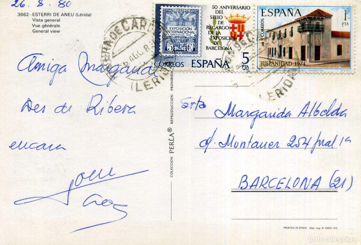 Postales: PIRINEU DE LLEIDA - ESTERRI D&acute;ANEU - Foto 2