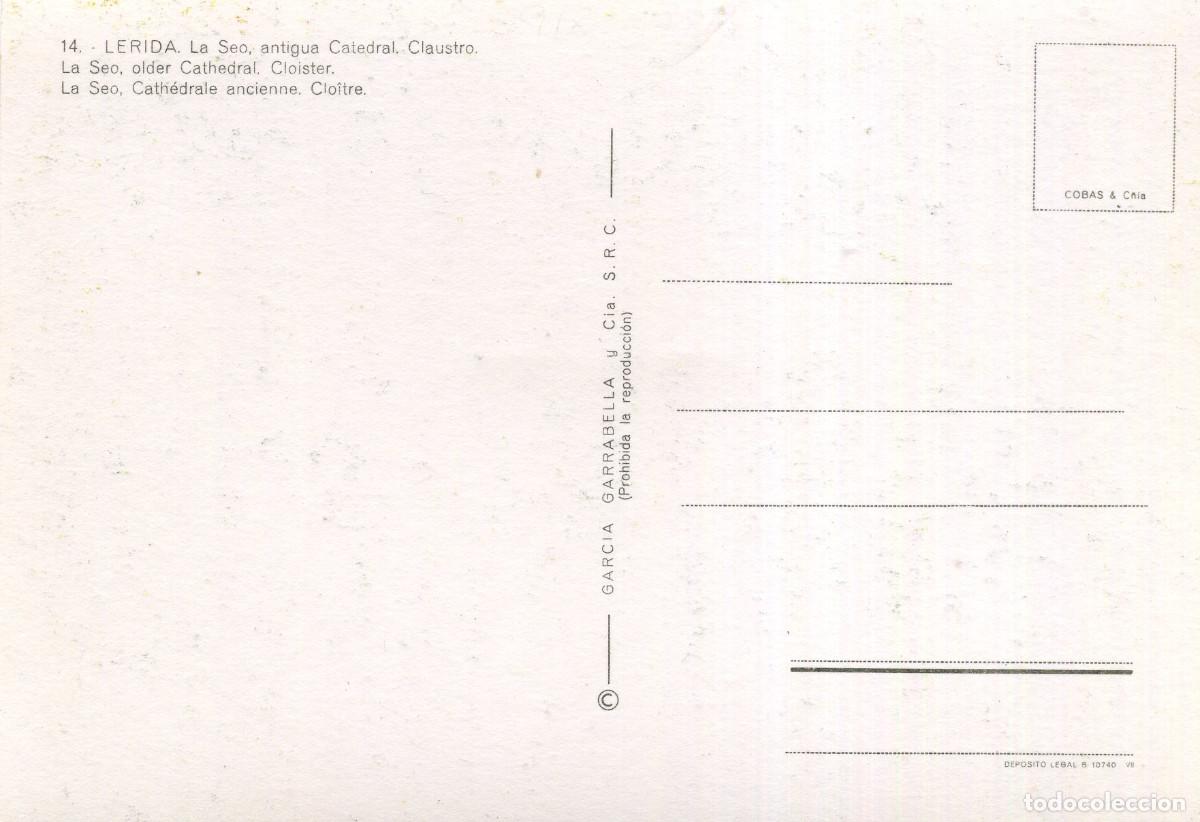 Postales: LERIDA - LA SEO ANTIGUA - Foto 2