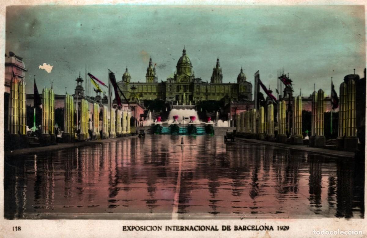Postales: exposici&oacute;n internacional de Barcelona 1929 sin circular - Foto 1