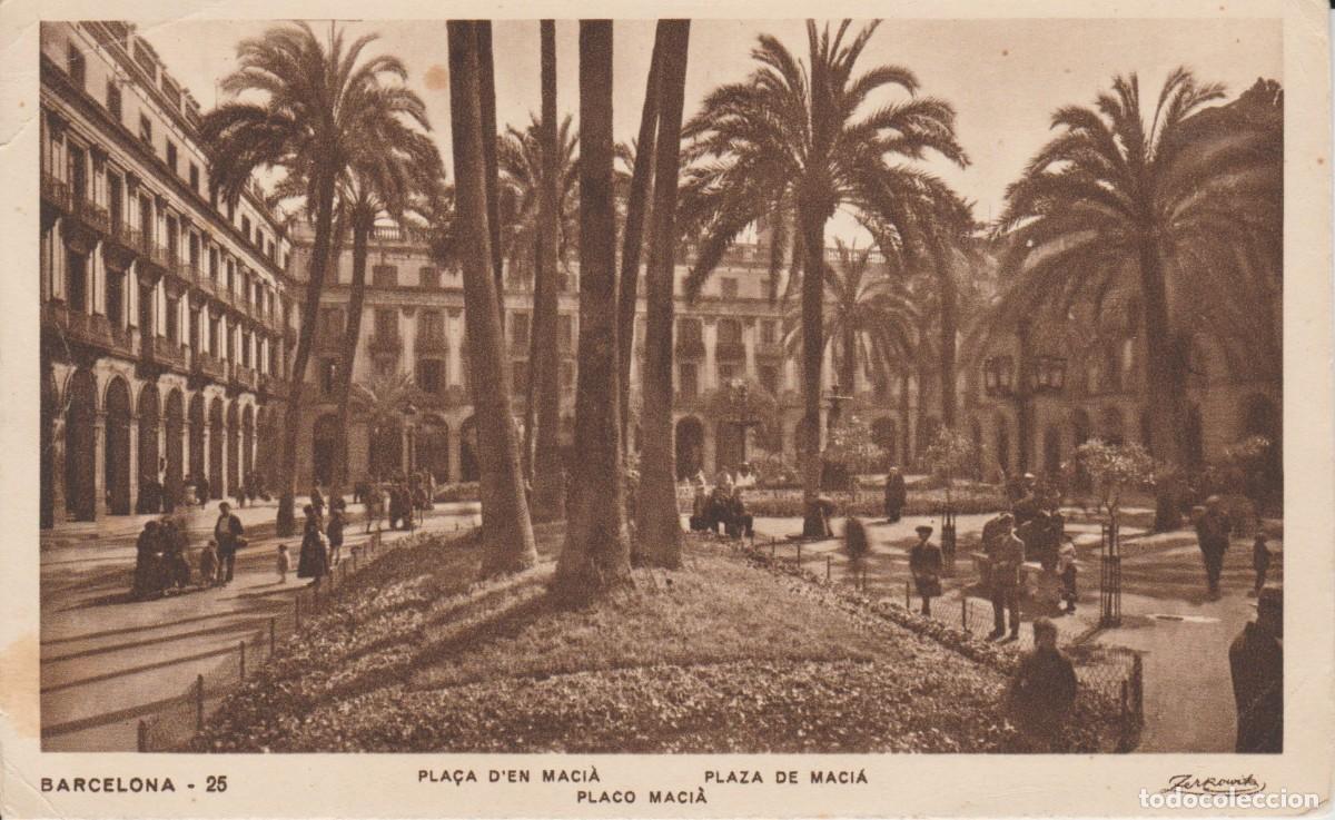 Postales: (25) BARCELONA. PLA&Ccedil;A DEN MACIA ... SIN CIRCULAR - Foto 1